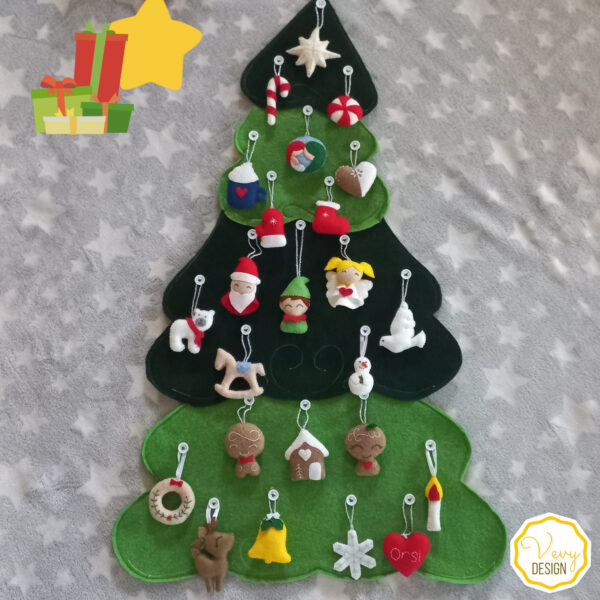 Fenyőfás adventi naptár
