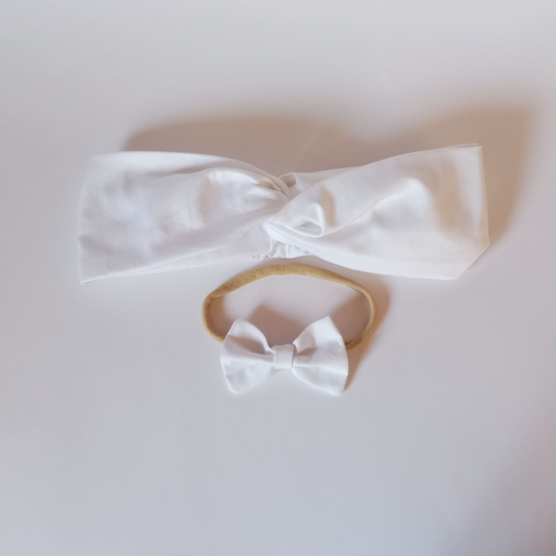 Anya-lánya fejpánt szett, fehér - Image 3