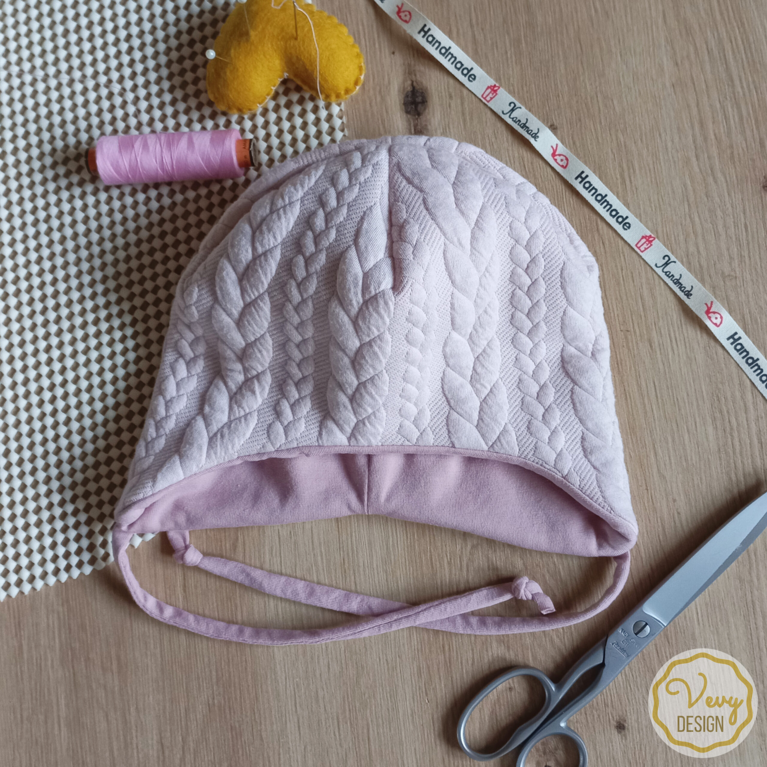 Téli megkötős gyerek sapka, babasapka - Image 3