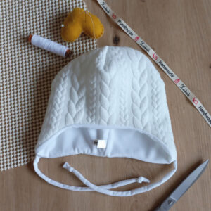 Téli megkötős gyerek sapka, babasapka