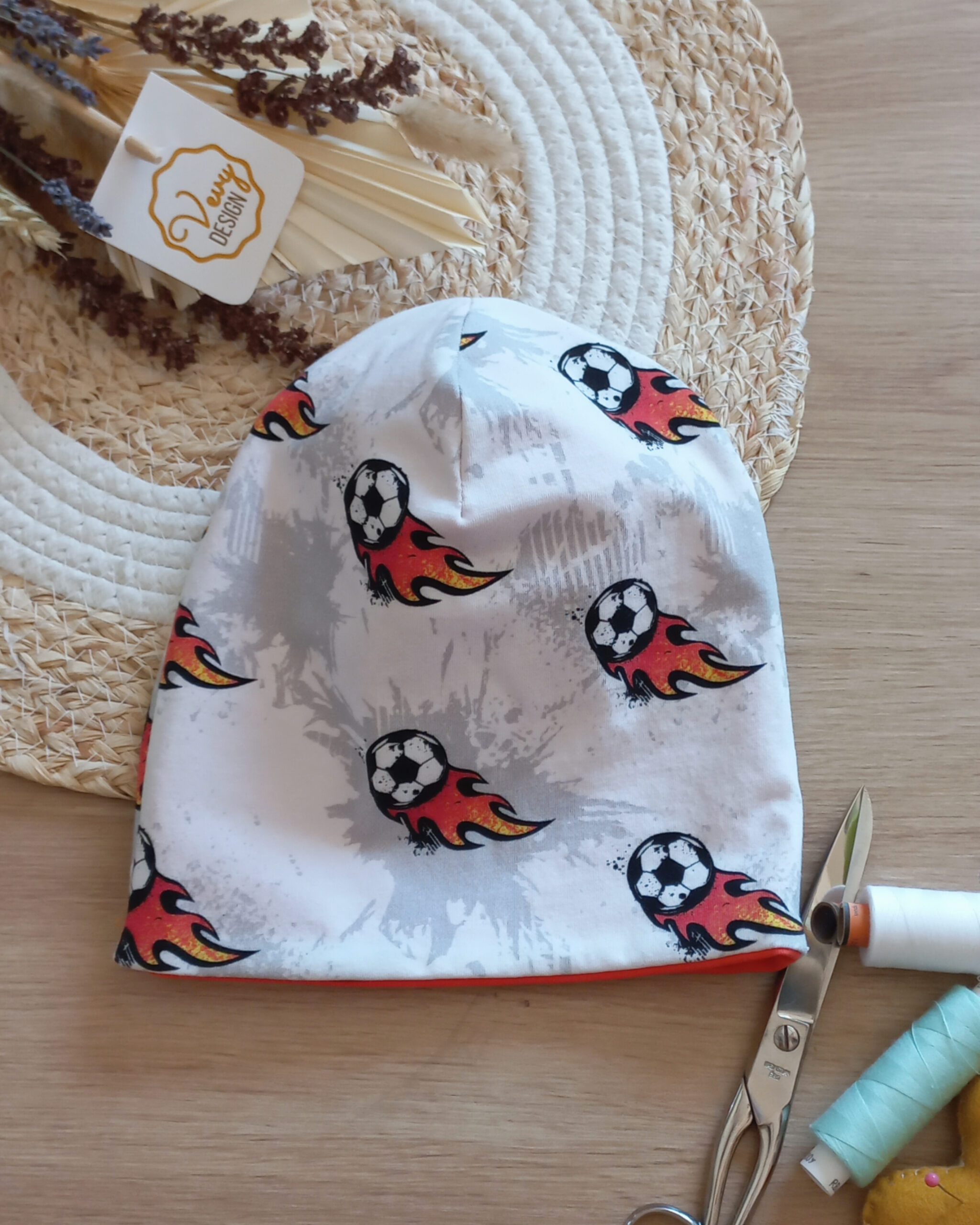 focilabda mintás sapka gyerekeknek